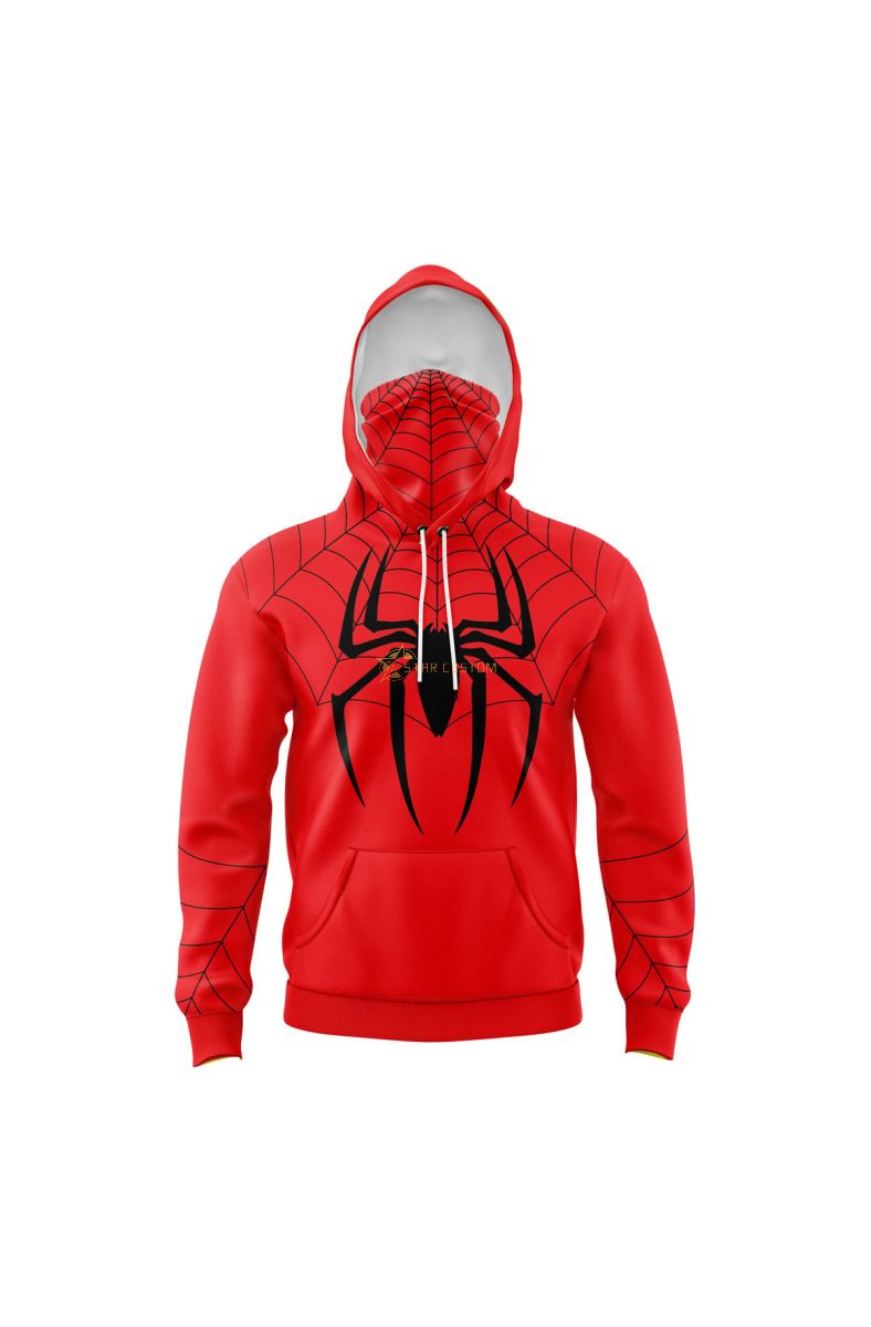 Spiderman Marvel Comics Masked Hoodie