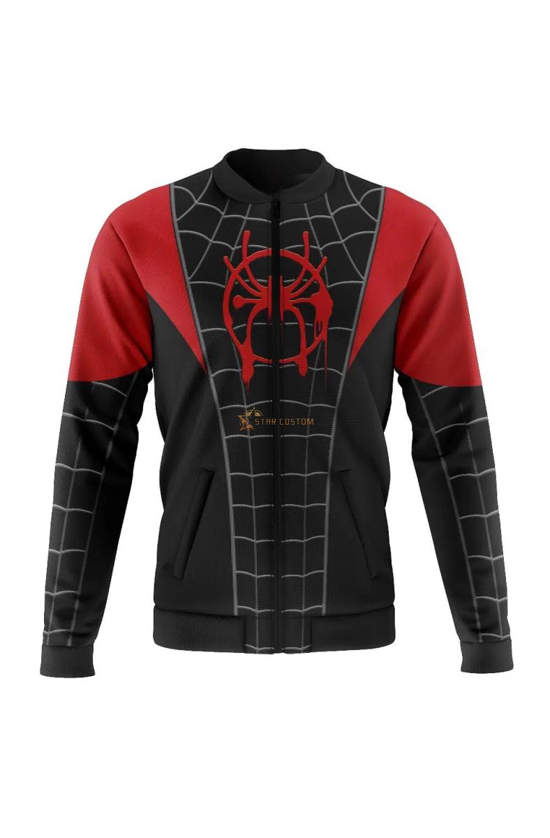 Miles Morales Spiderman Marvel Casual Bomber Jacket