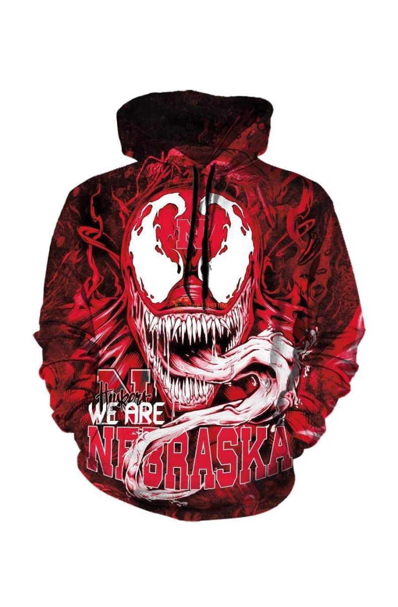 Pullover Red Nebraska Cornhuskers Ven Hoodie Red