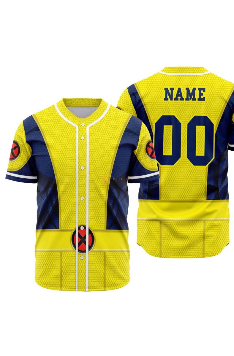 Personalized X-Men Generic Uniform Marvel Baseball Jersey
