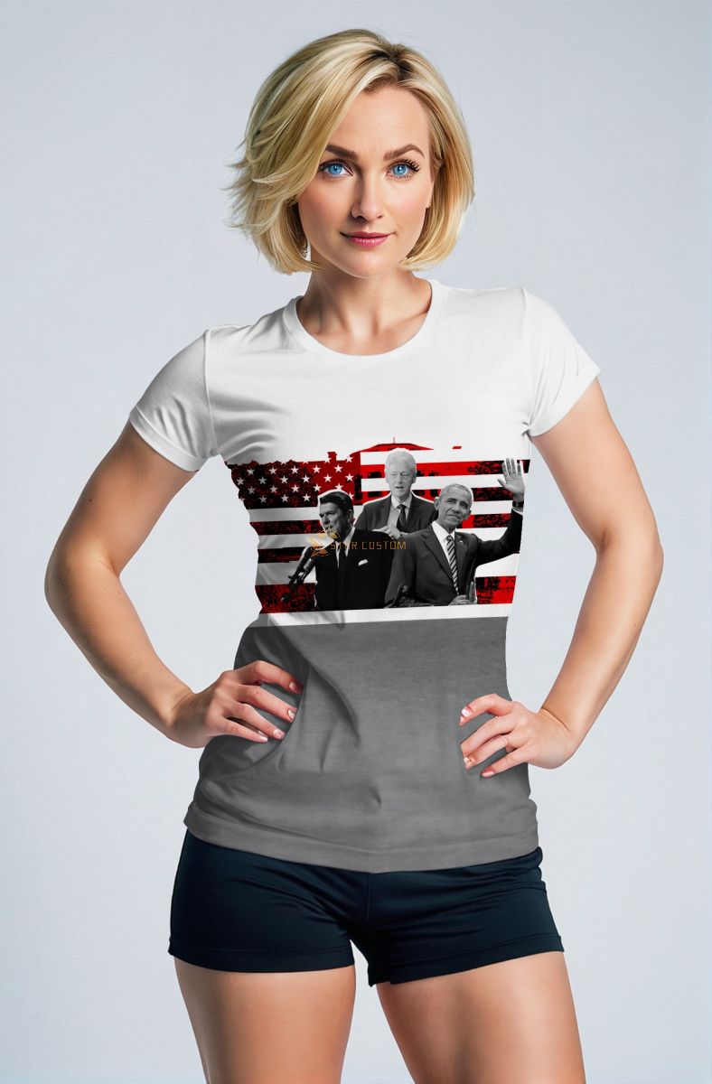 Presidential Memorial USA Flag Graphic Tee