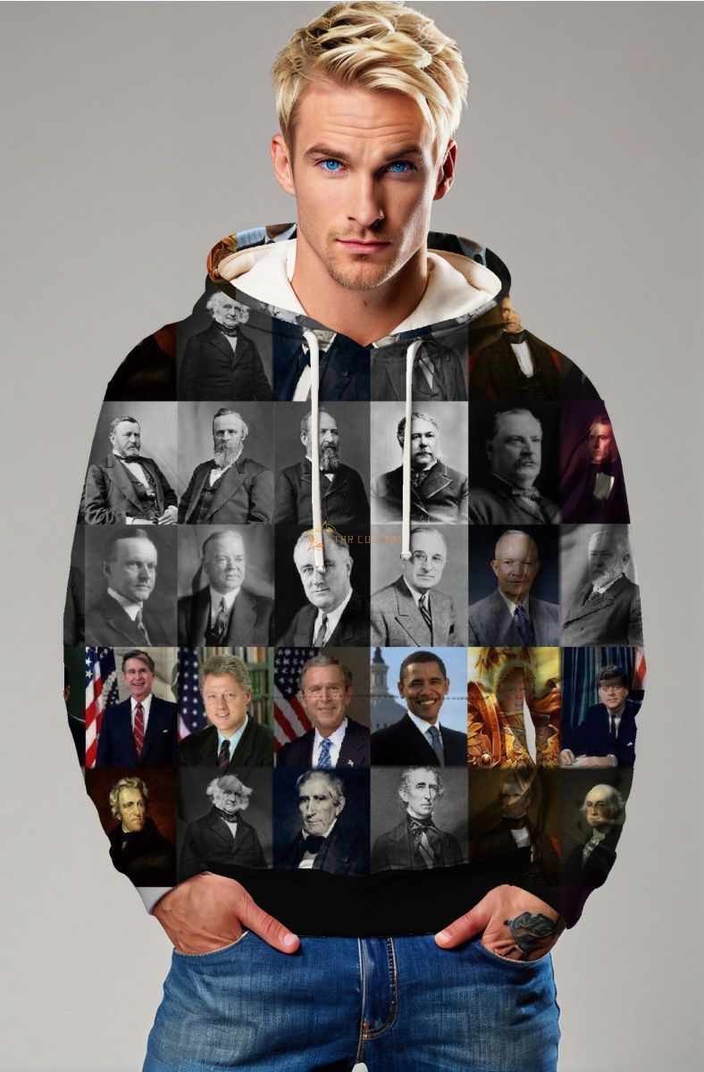 Black Presidential Portrait Hoodie