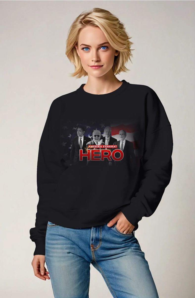 Black Presidential Memorial Crewneck Sweatshirt