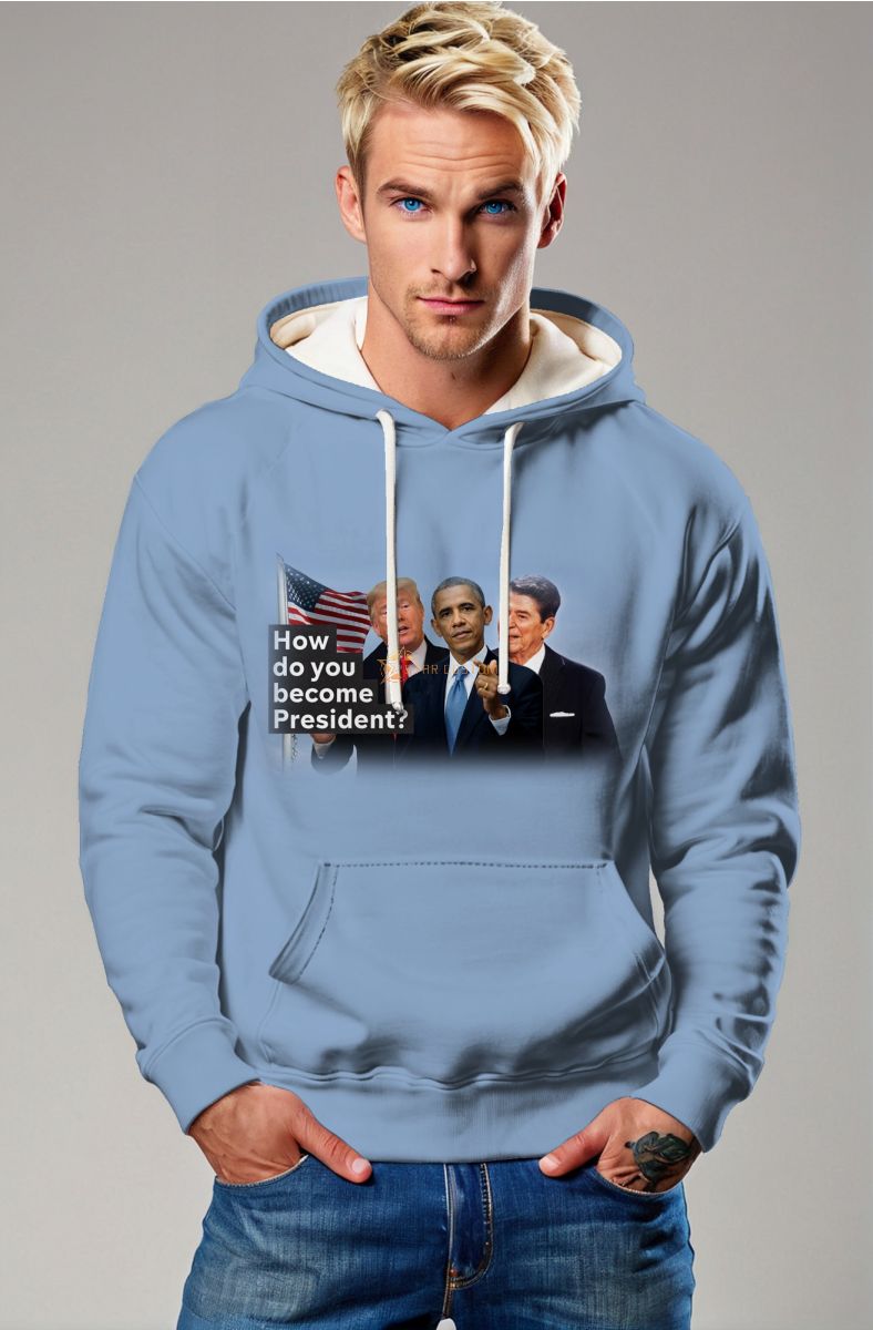 Blue Cozy Presidential Memorial Hoodie