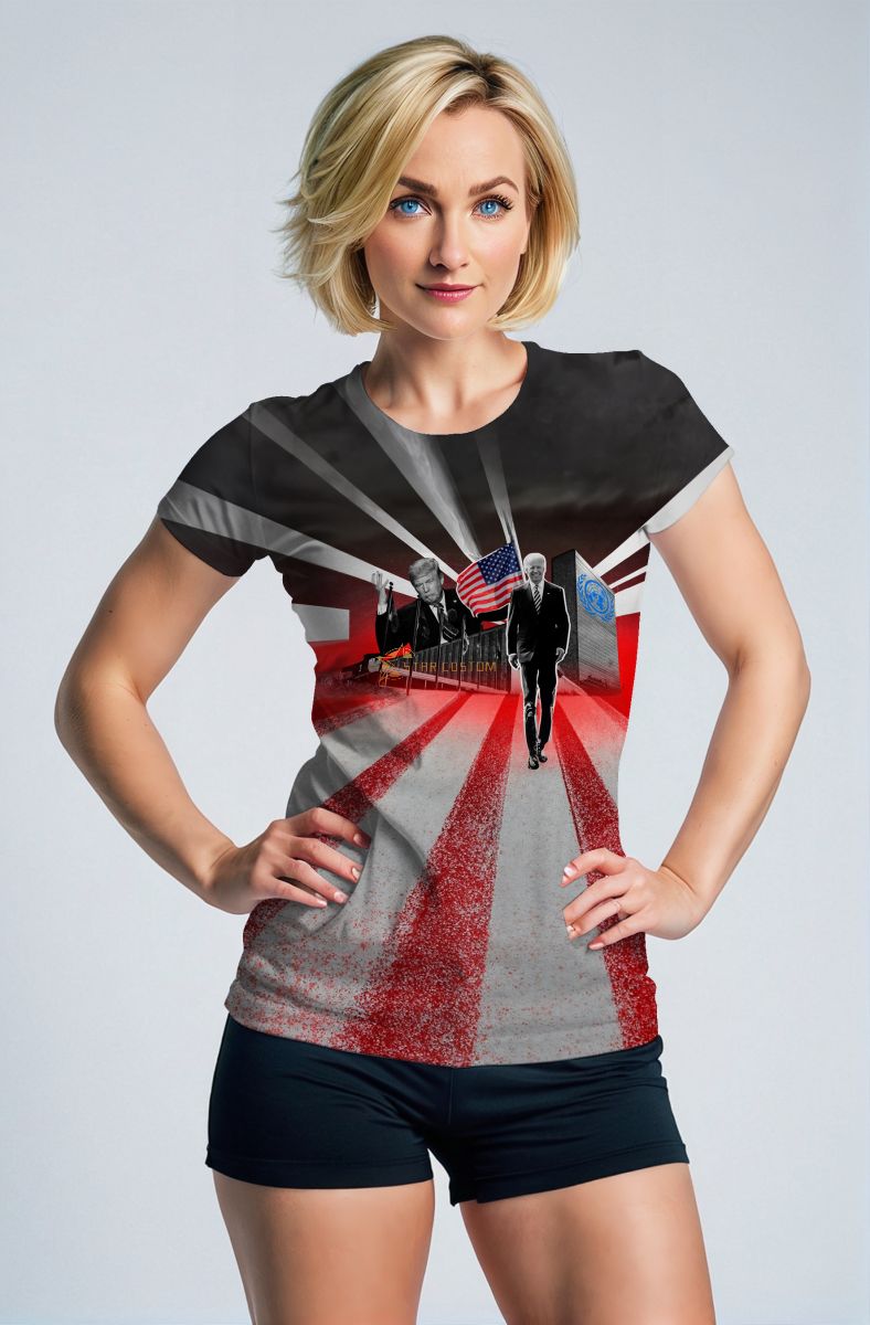 Chic Red Presidential Memorial Print TShirt