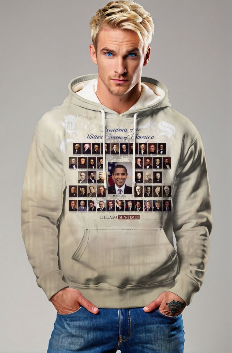 Presidential Portrait Blue Comfy Hoodie