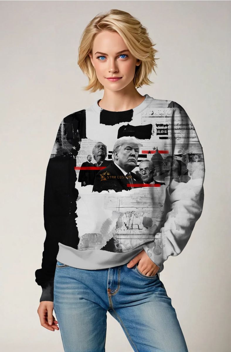 Presidential Memorial Black Graphic Sweatshirt