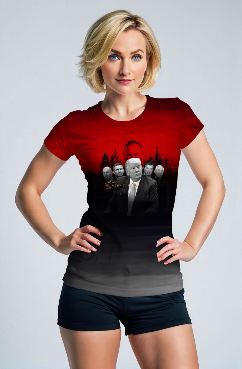 Trump Presidential Portrait Unisex Colorblock TShirt