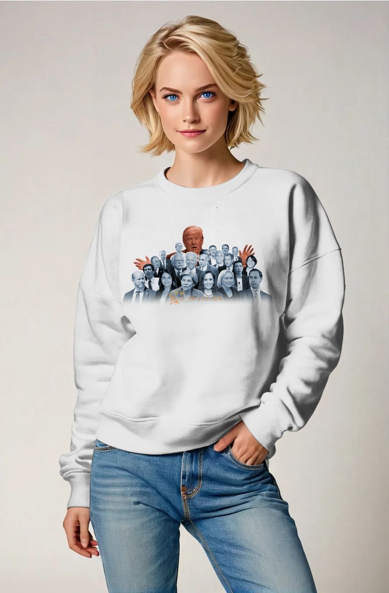 White Presidential Trump Graphic Comfy Unisex Sweatshirt