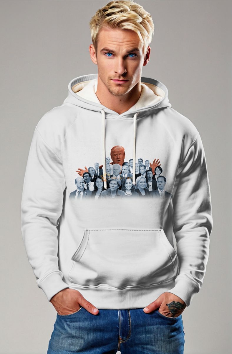 Trump Presidential Memorial White Casual Hoodie