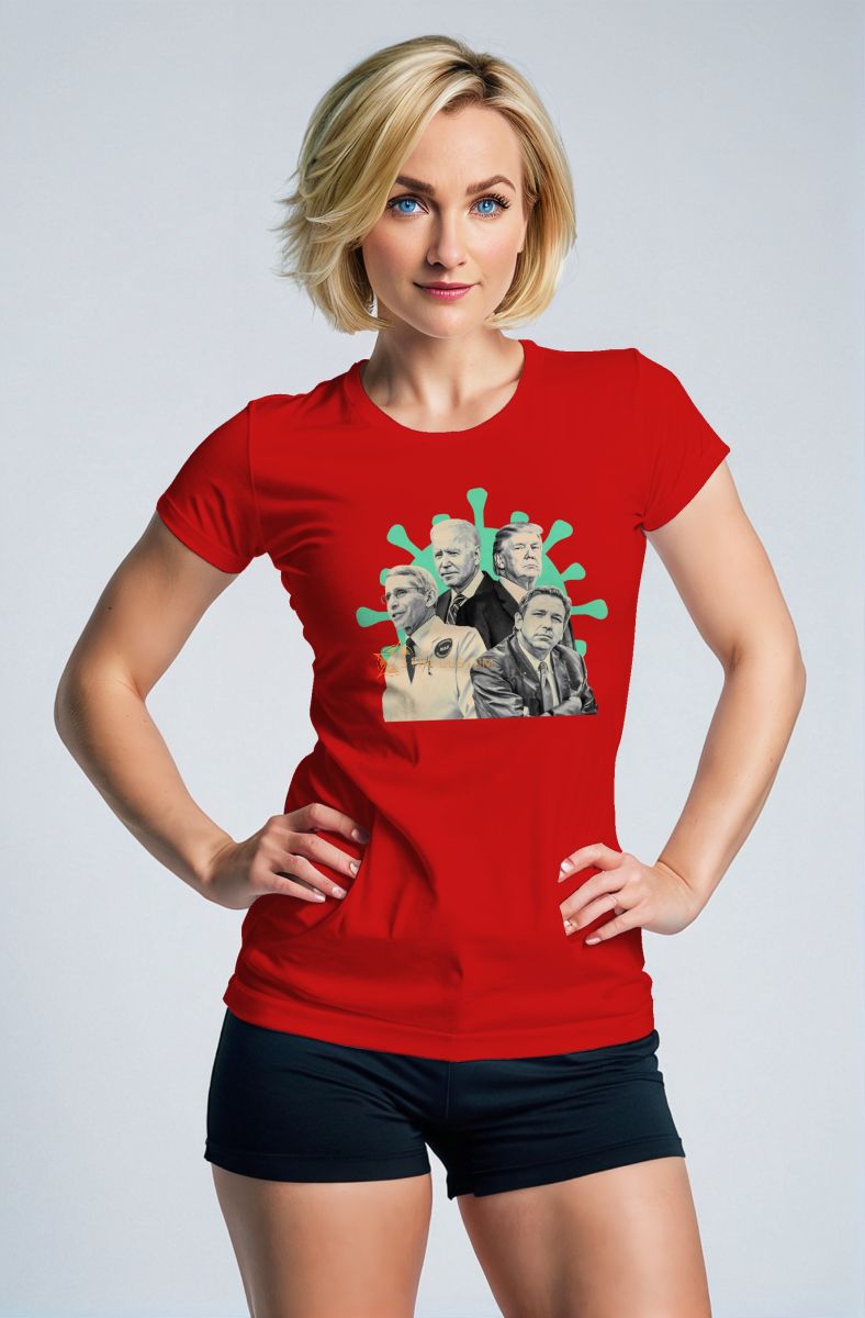 Bold Red Presidential Memorial Portrait Print Loose Fit TShirt