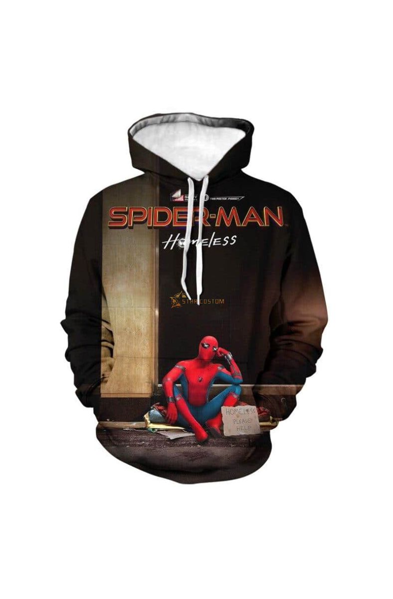 Spider-Man Man Printed Marvel Inspired Hoodie