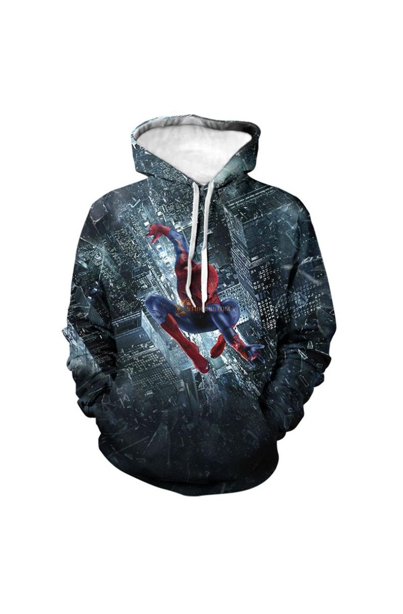 Spider-Man Man Printed Marvel Inspired Hoodie Graphic