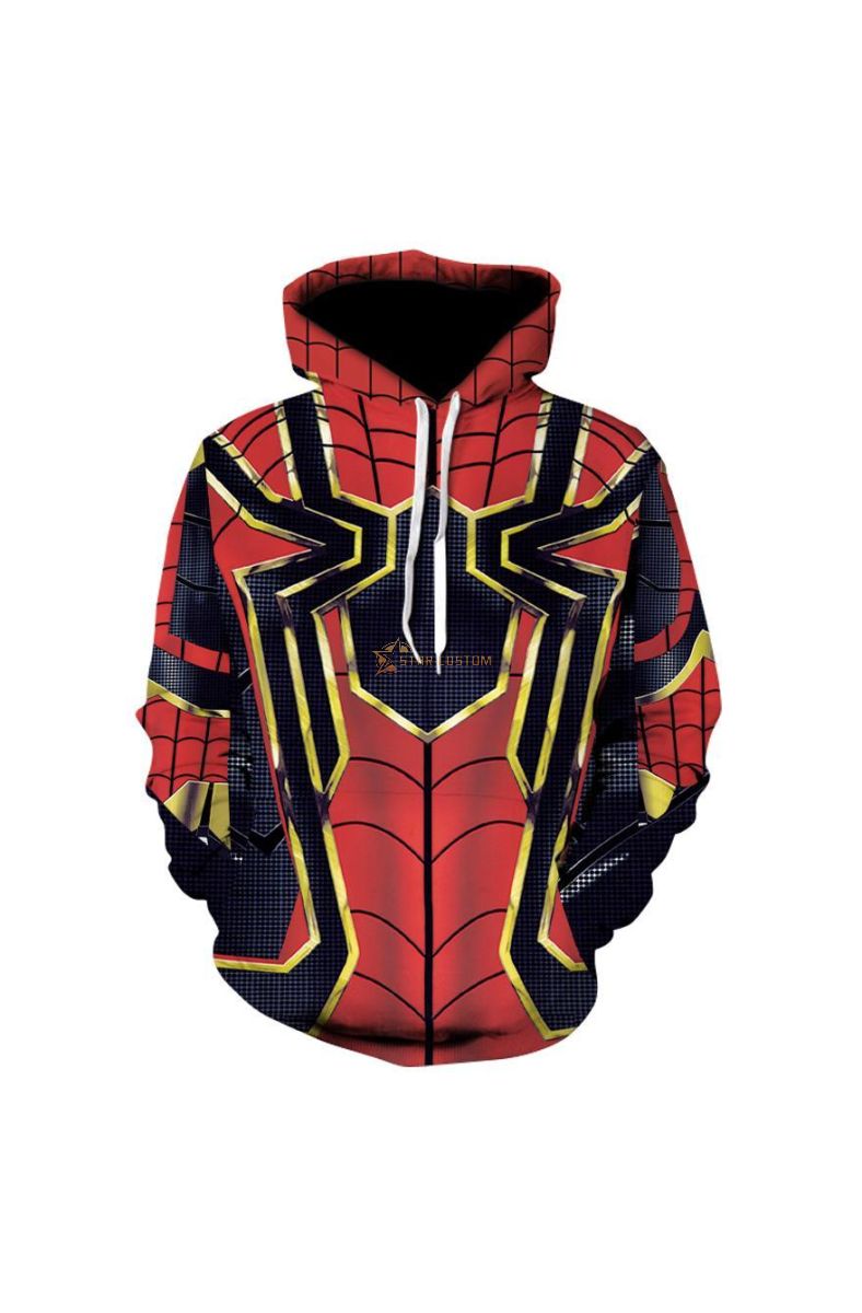 Spider-Man Spider Marvel Inspired Hoodie Unisex Classic Fit