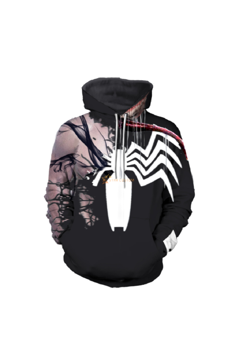 Spider-Man Venom Pullover Marvel Inspired Hoodie Unisex