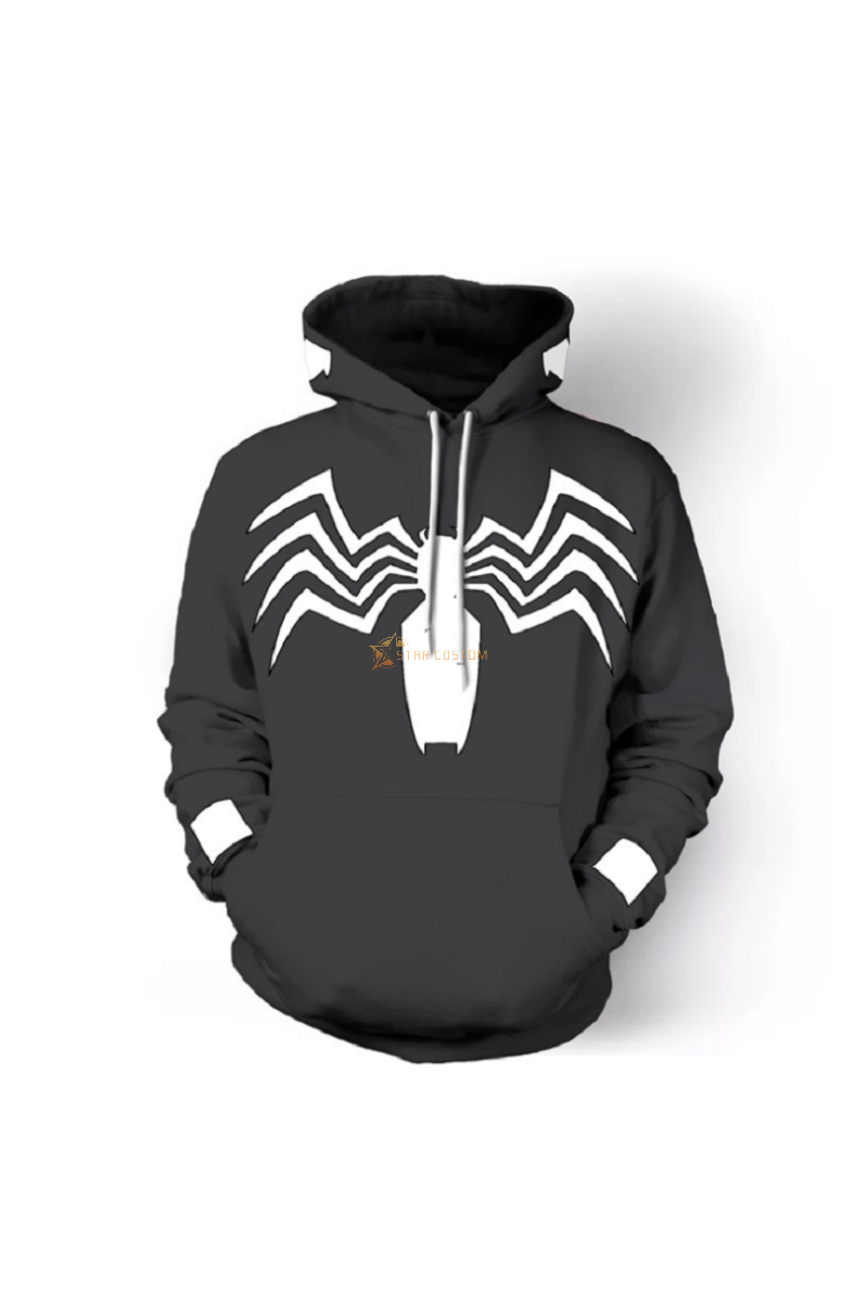 Spider-Man Venom Pullover Marvel Inspired Hoodie