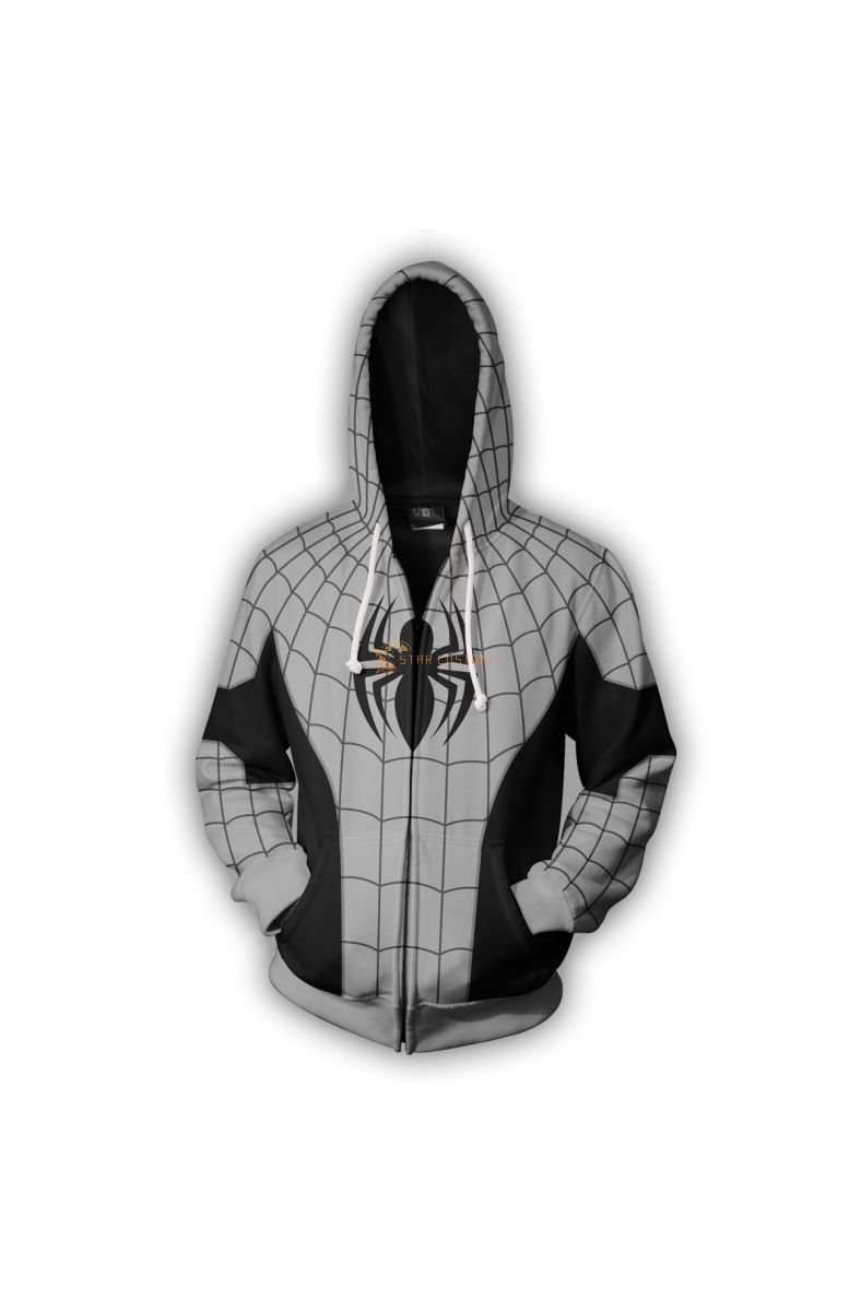 Zip Up Armored Spiderman Super Zip Up Hoodie