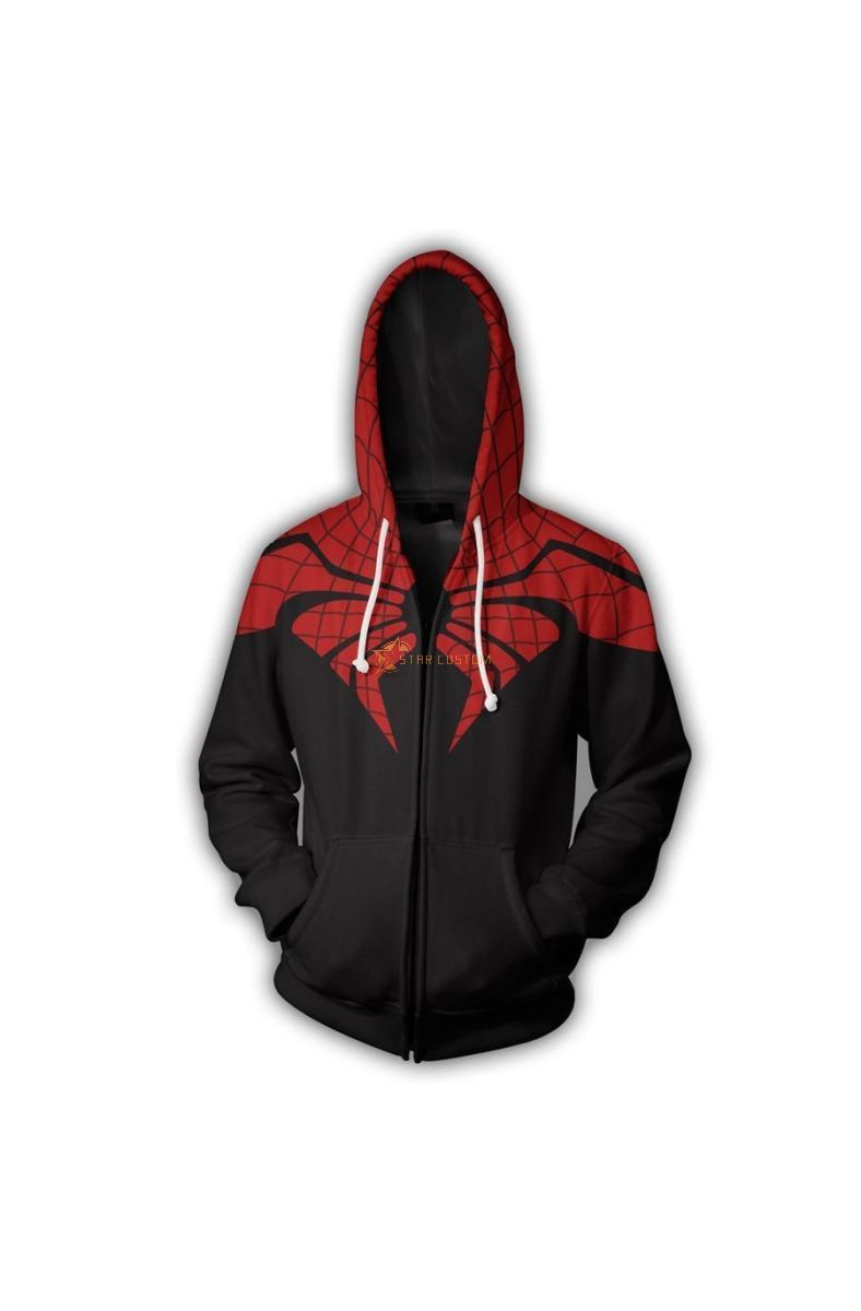Zip Up Spiderman Scarlet Spider Zip Up Hoodie