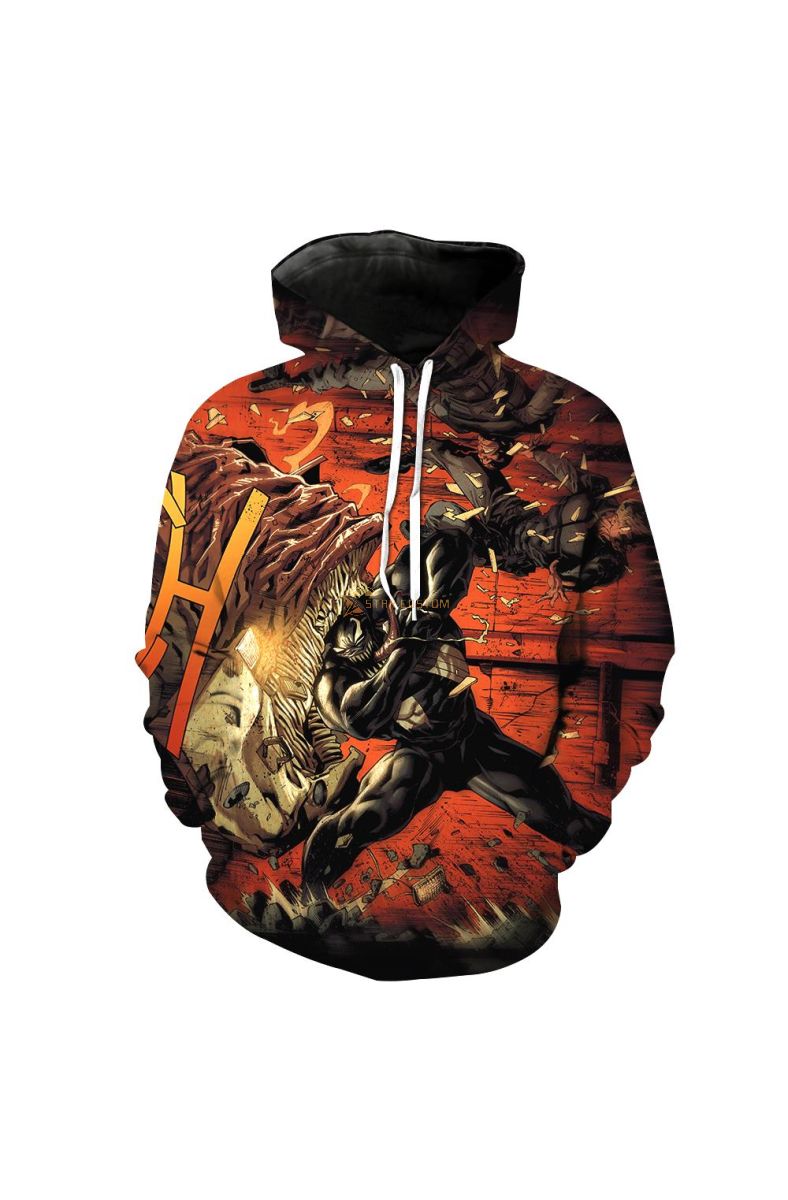 Super Hero Venom Spiderm Hoodie Streetwear Graphic