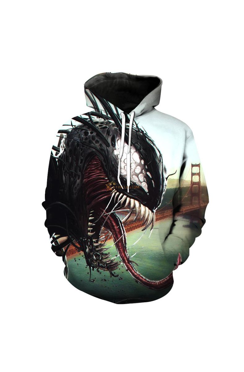 Venom Spiderman Monster Hoodie Unisex Graphic