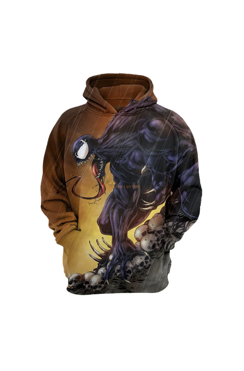 Venom Spiderman Series S Hoodie Yellow