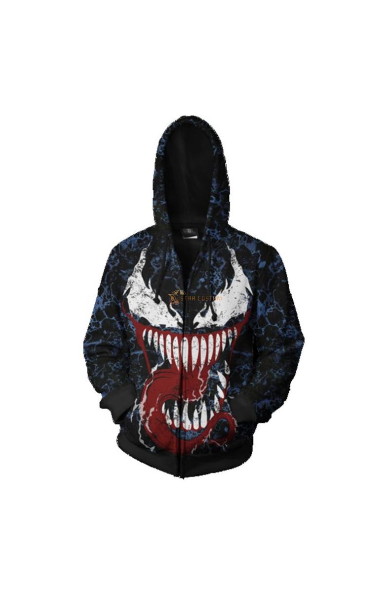 Zip Up Venom Spiderman Super Co Zip Up Hoodie