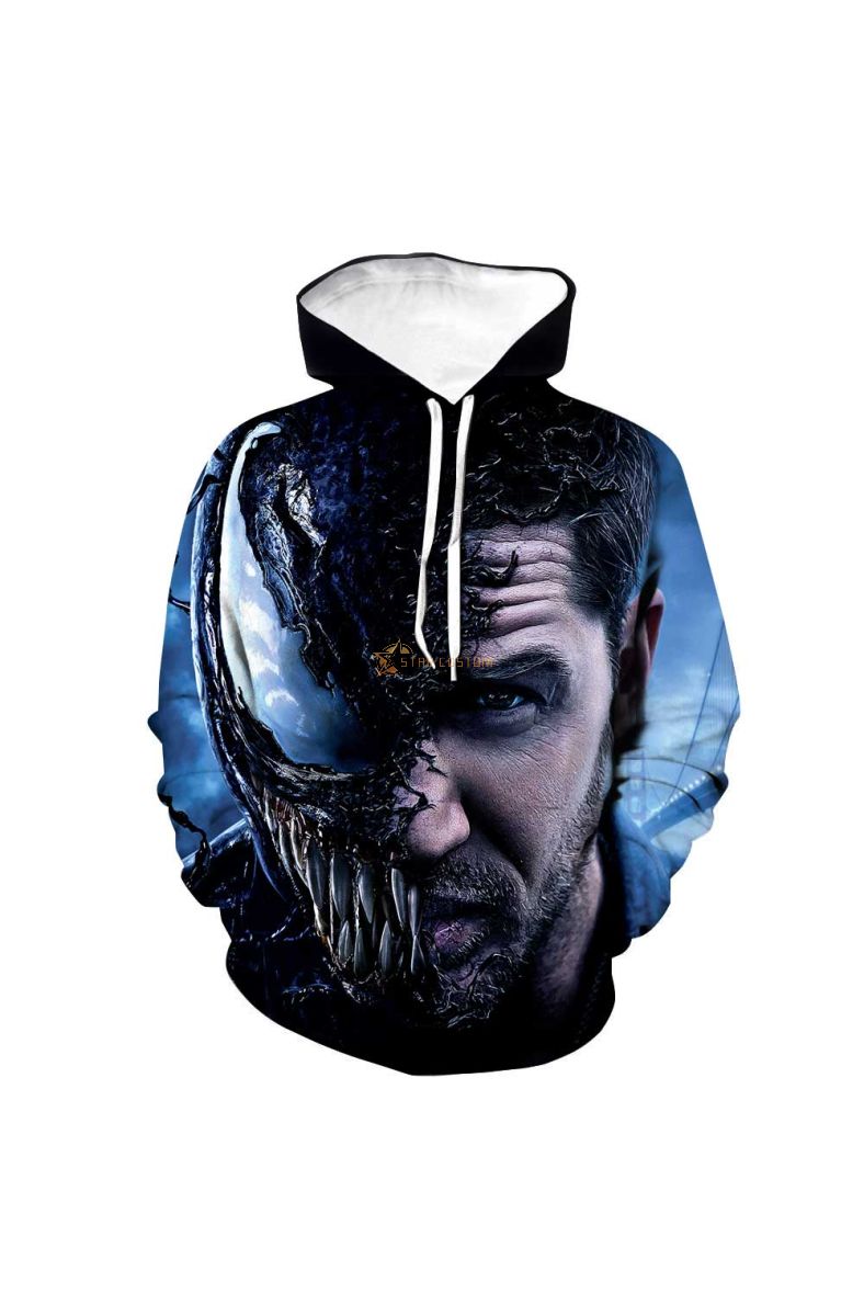 Venom Spiderman Venom Ey Hoodie Classic Fit Urban Style