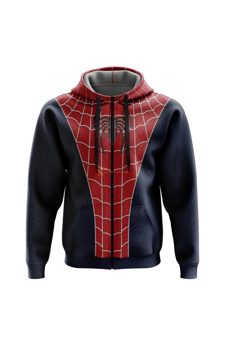 Spiderman Marvel Comics Zip Hoodie Jacket