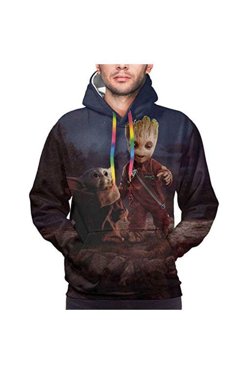 Star Wars Groot Print Hooded Jump Hoodie