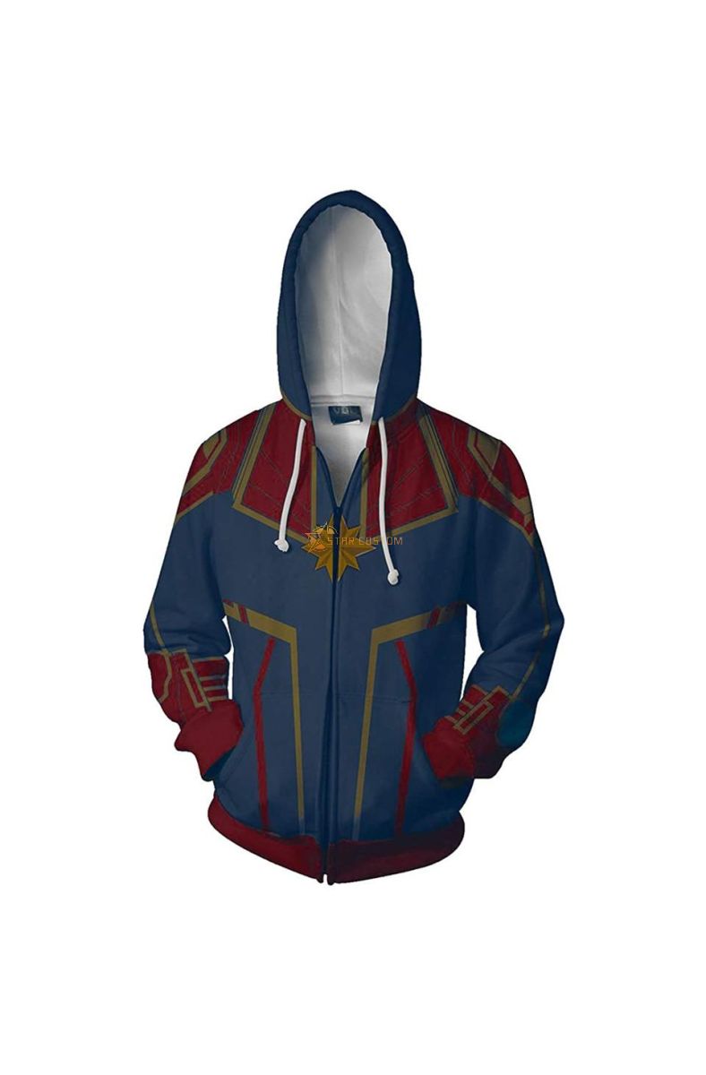 Marvel Digital Printed Unisex Z Marvel Inspired Zip Up Hoodie Classic Fit