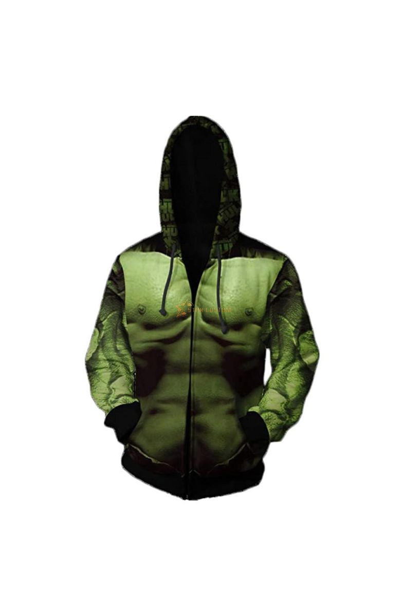 Hulk Superhero Green Hulk Fas Marvel Inspired Hoodie Green
