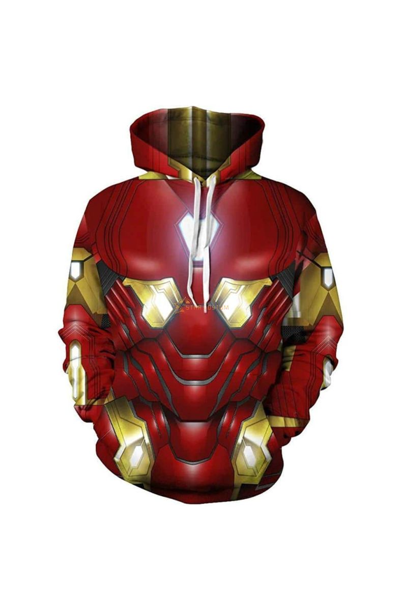 Iron Man Superhero Iron Man Fashi Marvel Inspired Hoodie Classic Fit