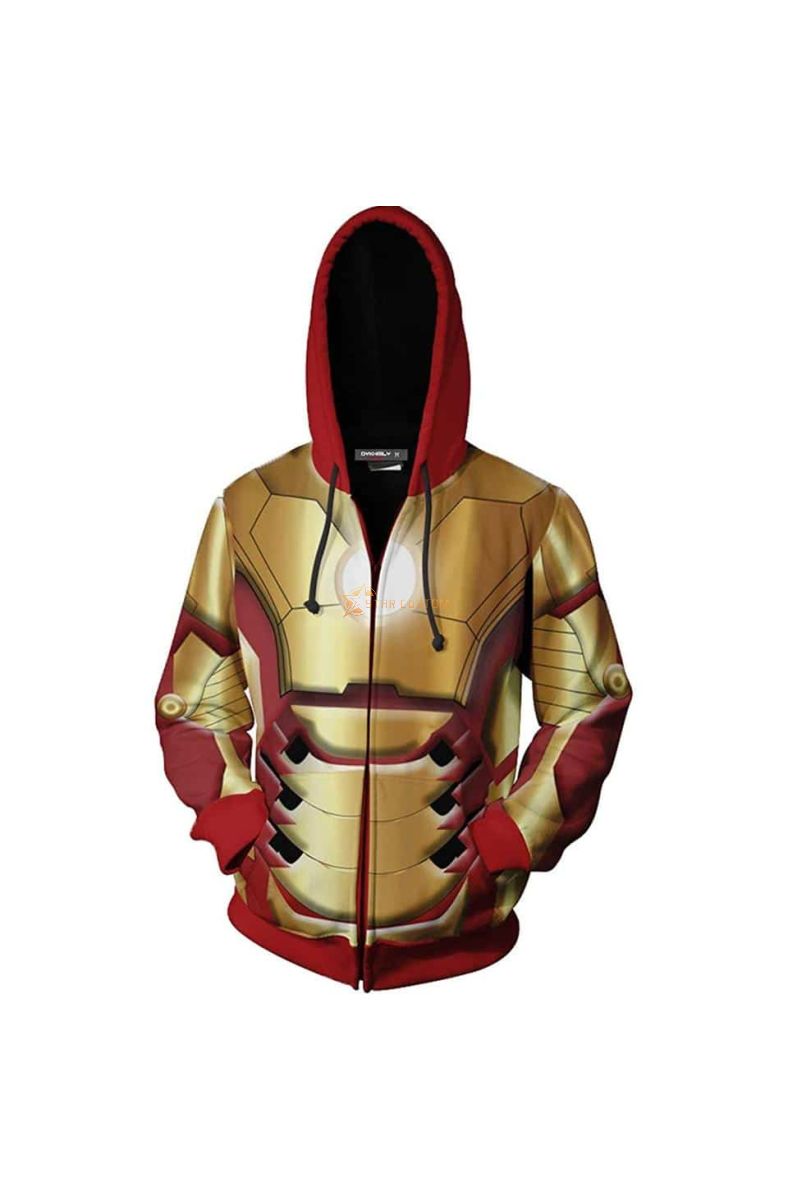 Iron Man Superhero Iron Man Fashi Marvel Inspired Hoodie
