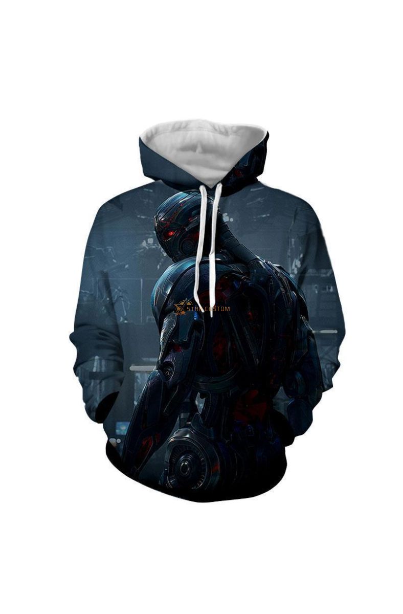 Avengers The Avengers Altron Marvel Inspired Hoodie Black