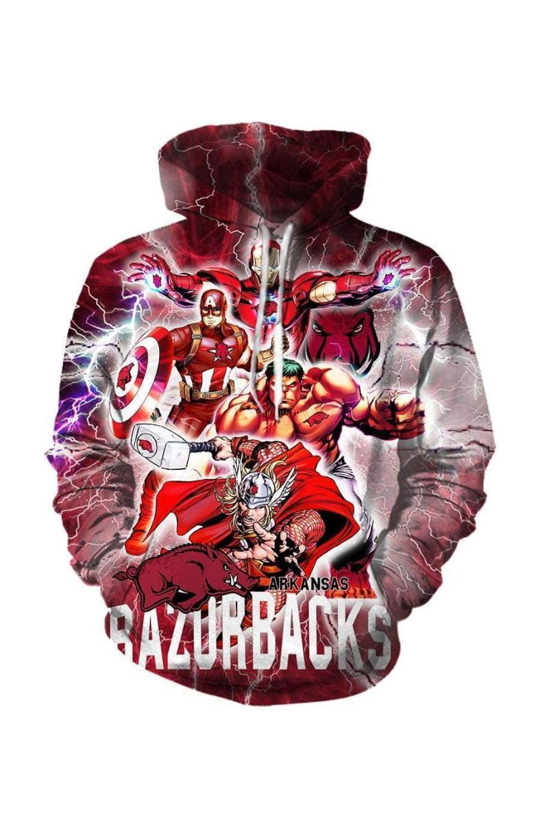 Avengers The Avengers Arkansas R Marvel Inspired Hoodie Red