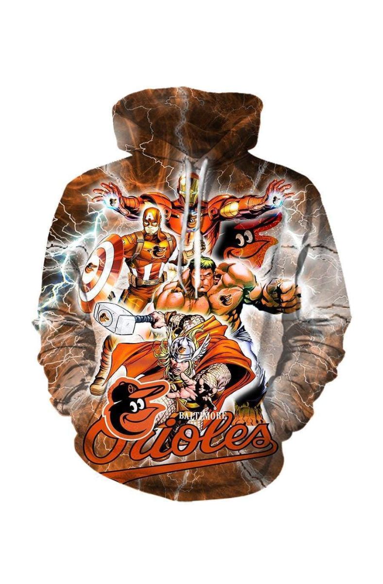 Avengers The Avengers Baltimore O Marvel Inspired Hoodie Yellow