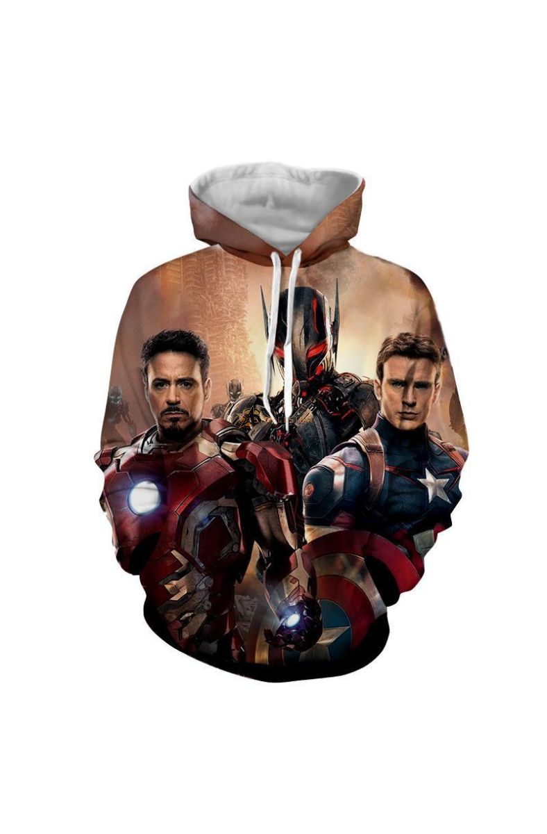 Avengers The Avengers Captain Ame Marvel Inspired Hoodie Black