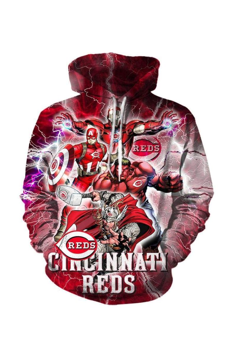 Avengers The Avengers Cincinnati Marvel Inspired Hoodie Red
