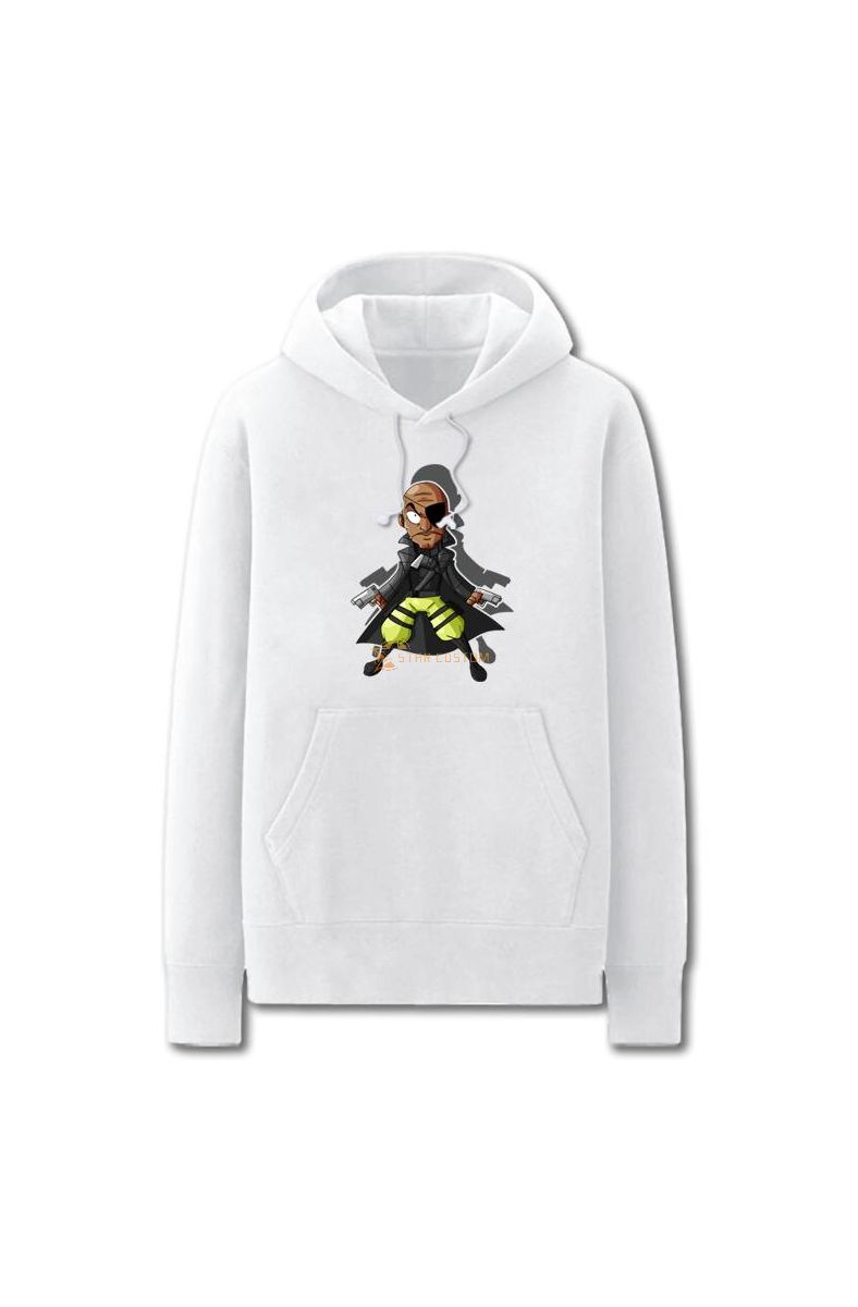 Avengers Solid Color Nick Fury Ca Marvel Inspired Hoodie Solid