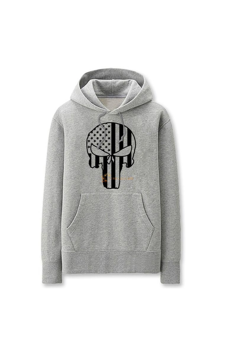 Avengers Solid Color Punisher Sup Marvel Inspired Hoodie Solid