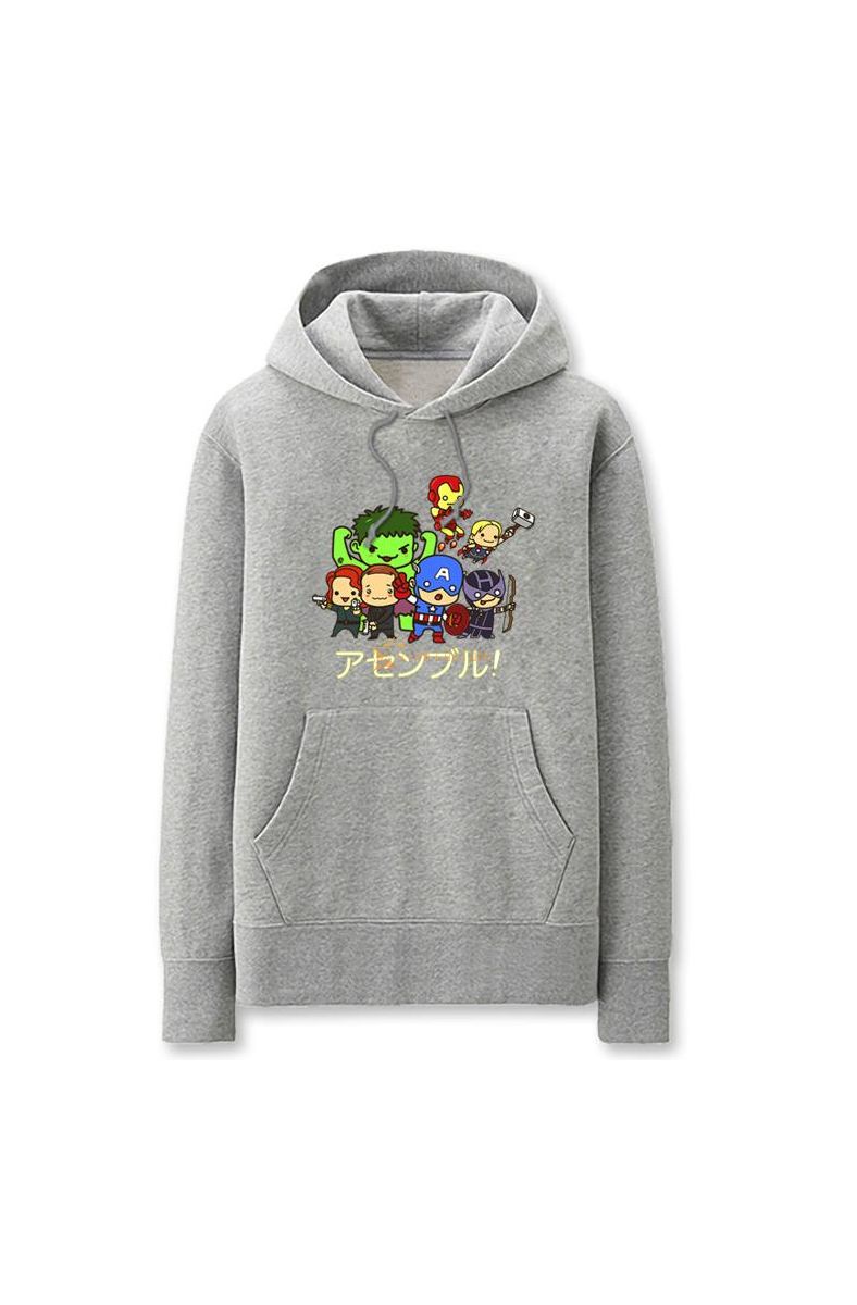 Avengers Solid Color Super Hero A Marvel Inspired Hoodie Solid