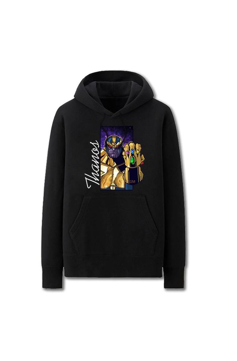 Avengers Solid Color Thanos Infin Marvel Inspired Hoodie Solid