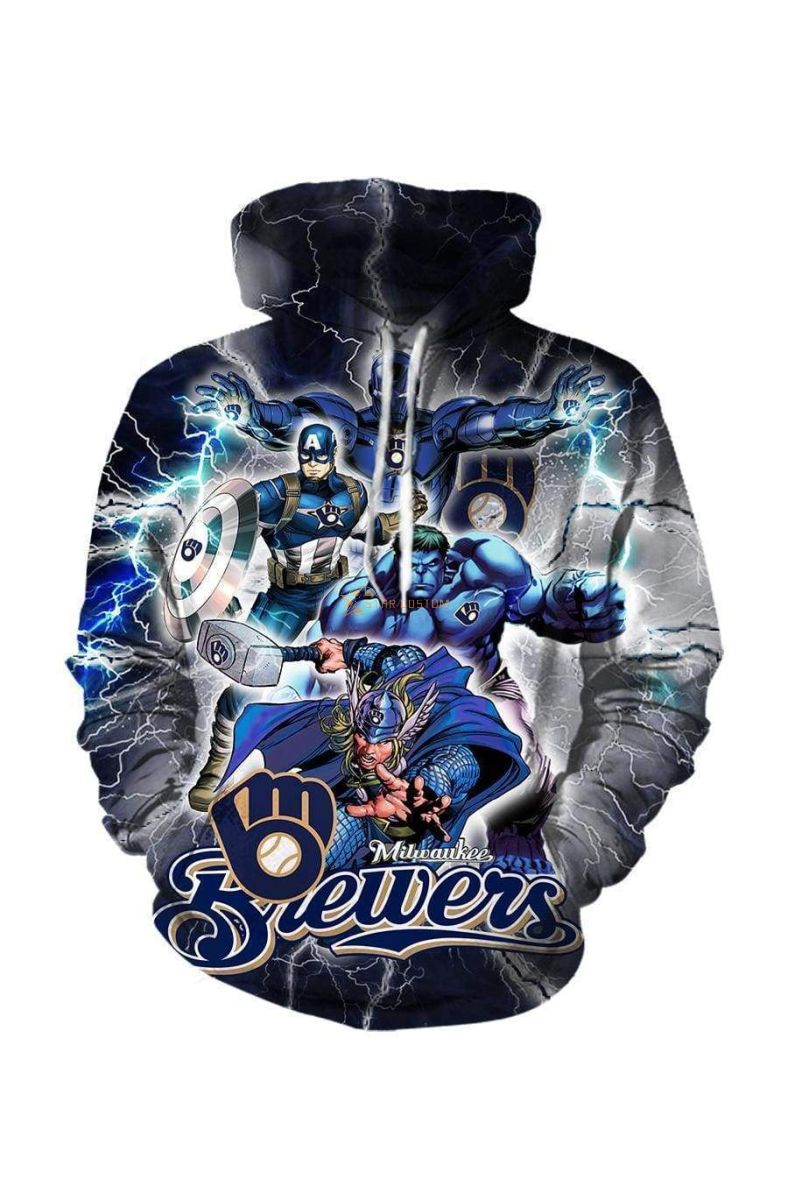 Avengers The Avengers Milwaukee B Marvel Inspired Hoodie Black