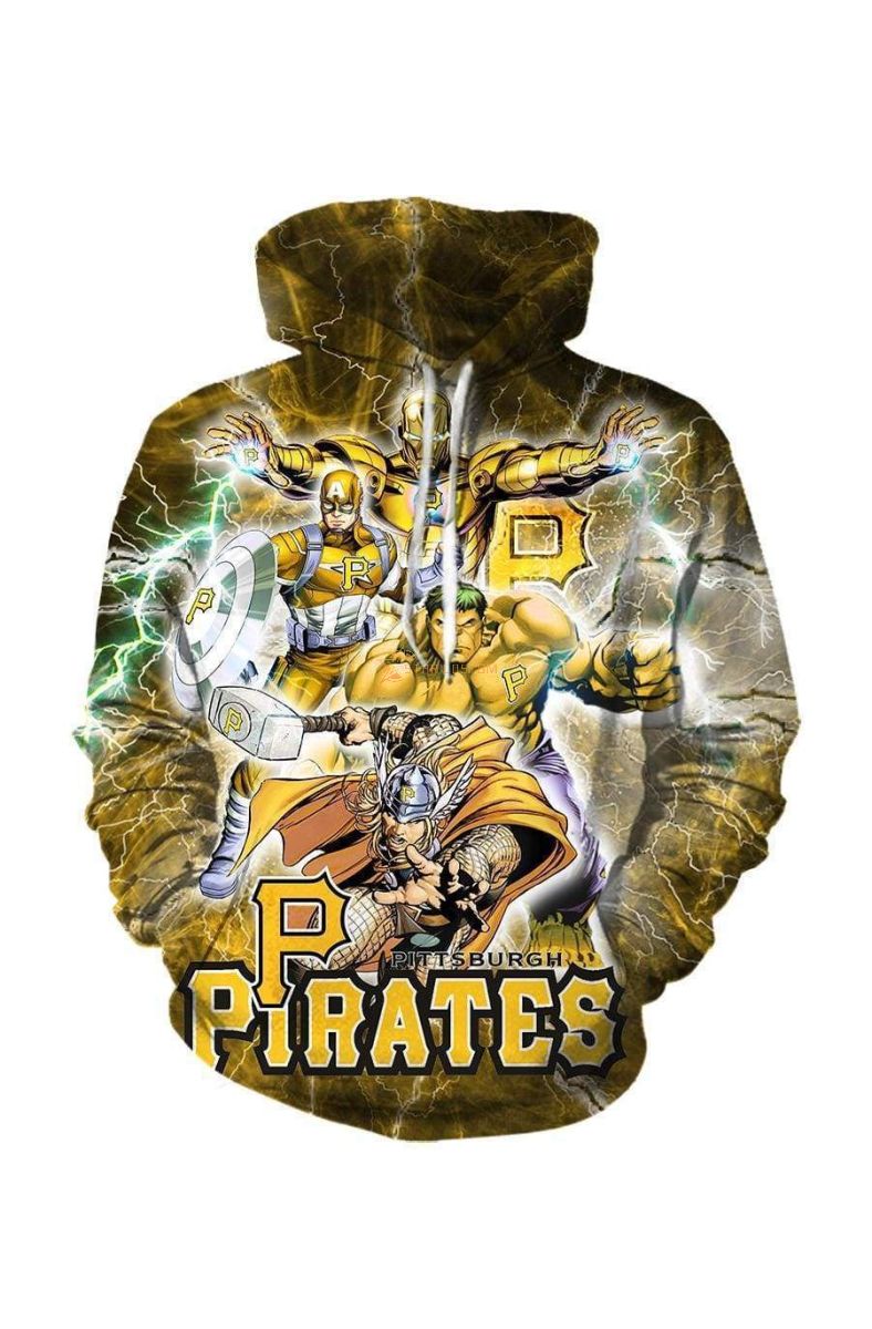 Avengers The Avengers Pittsburgh Marvel Inspired Hoodie Yellow