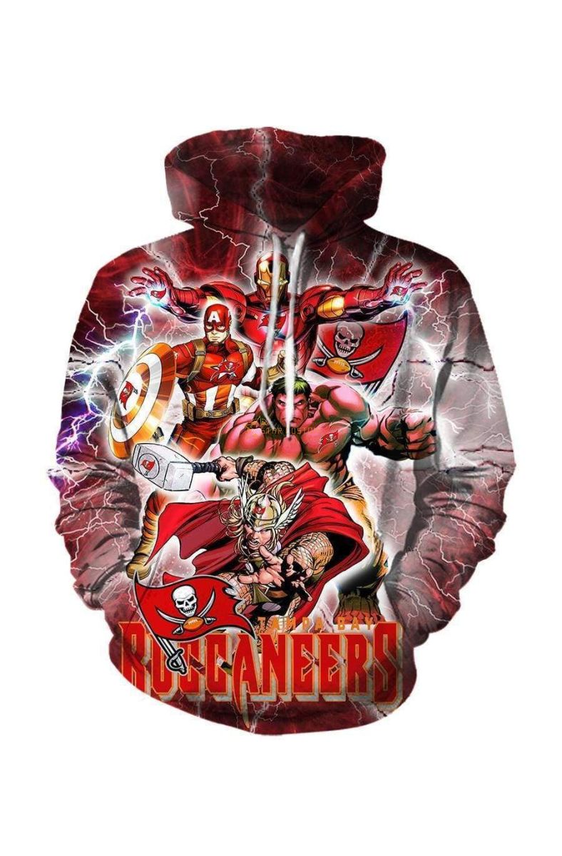 Avengers The Avengers Tampa Bay B Marvel Inspired Hoodie Red