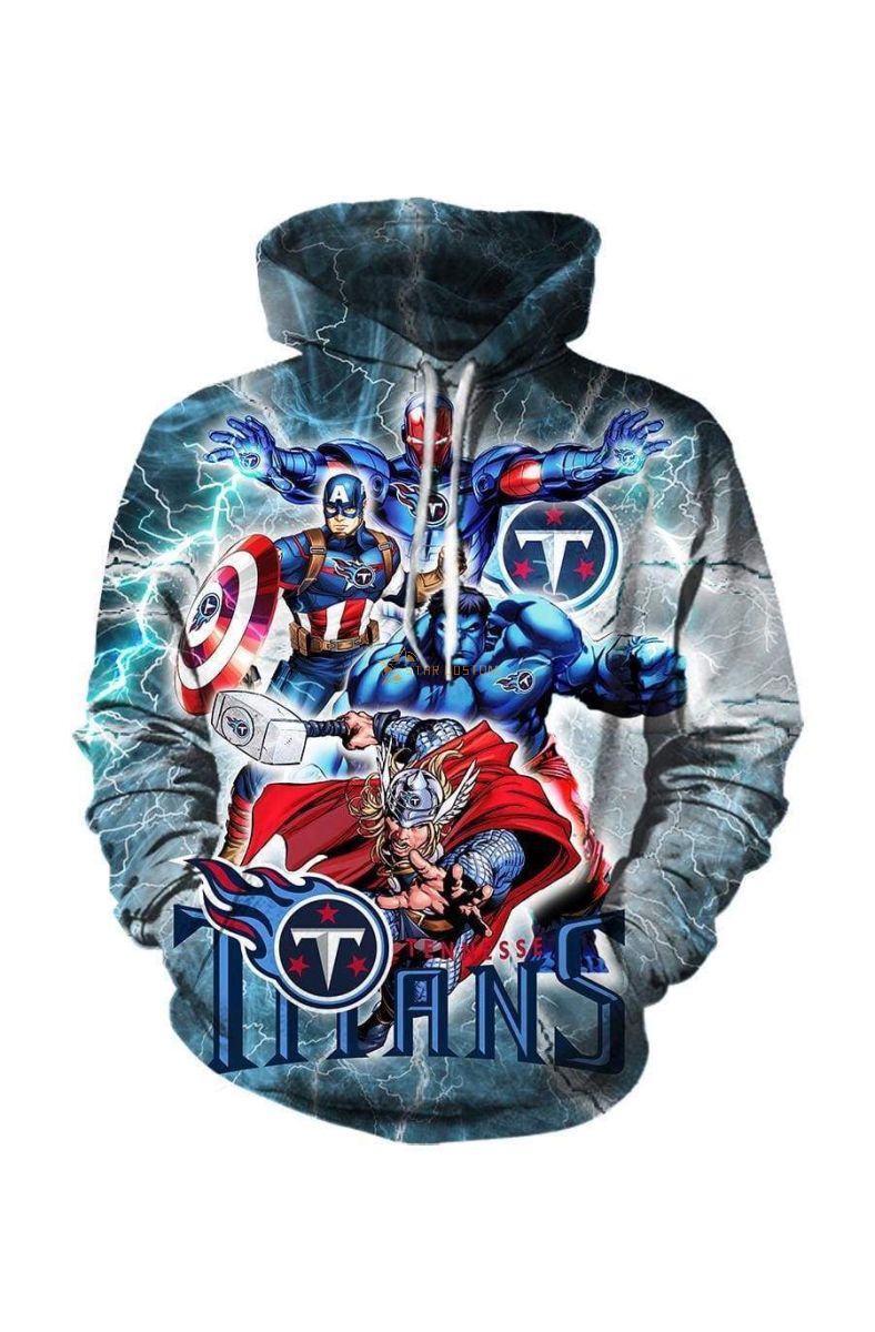 Avengers The Avengers Tennessee T Marvel Inspired Hoodie Blue