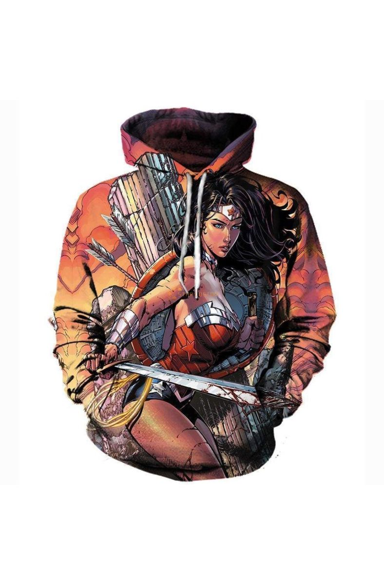 Avengers DC Marvel Inspired Hoodie Red