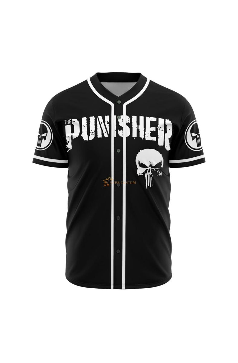 The Punisher Marvel Baseball Jersey