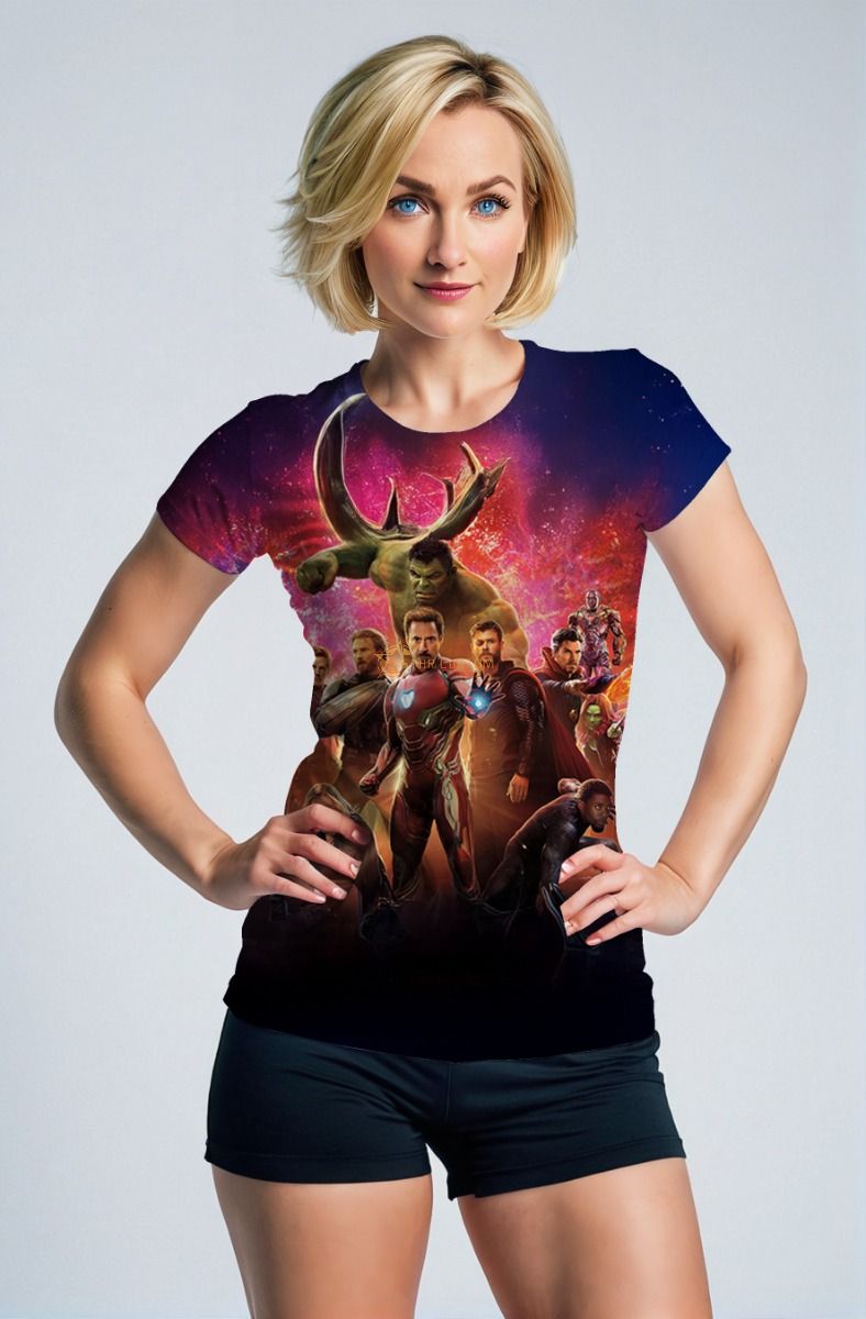Dark Red Avengers Infinity War T‑Shirt