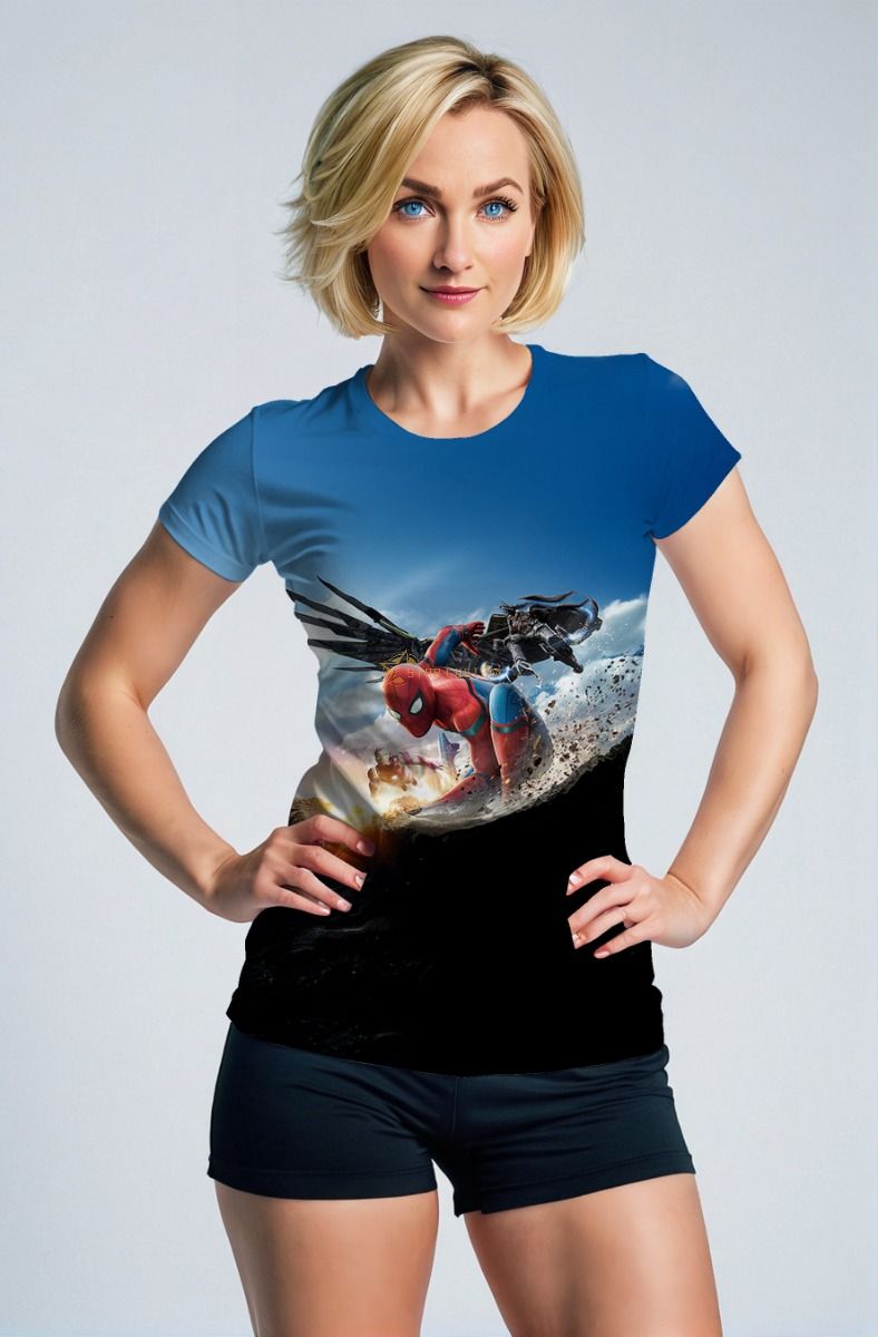 Spider‑Man Action Battle Graphic T‑Shirt – Blue